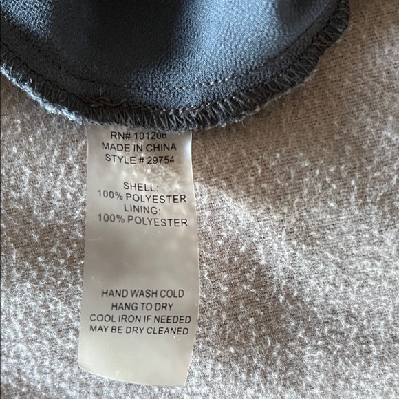 Pleated 2 piece Blouse with cami Soft Surroundings Taupe - Picture 9 of 9